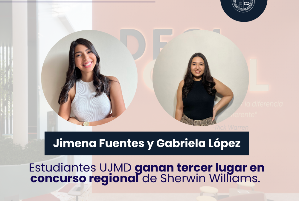 Estudiantes UJMD ganan tercer lugar en concurso regional de Sherwin Williams.